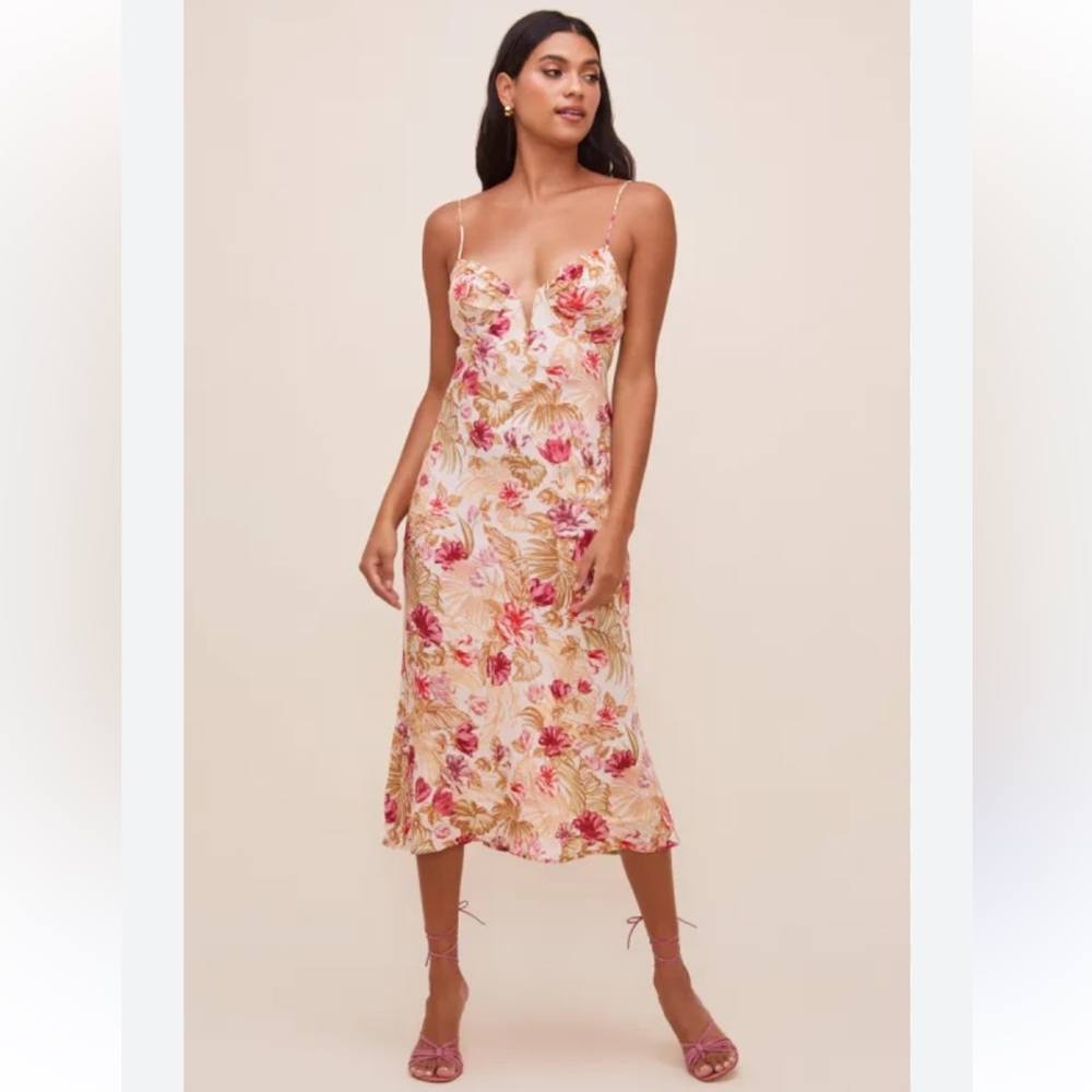 ASTR Coralie Floral Sleeveless Maxi Dress
